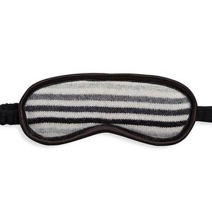 HBC Signature Sterling Stripe Cashmere & Satin Eye Mask